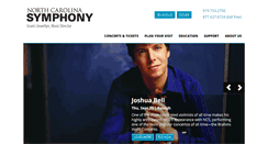 Desktop Screenshot of ncsymphony.org